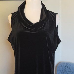 Impressions Lifestyle Sleeveless Velvet Cowl Neck